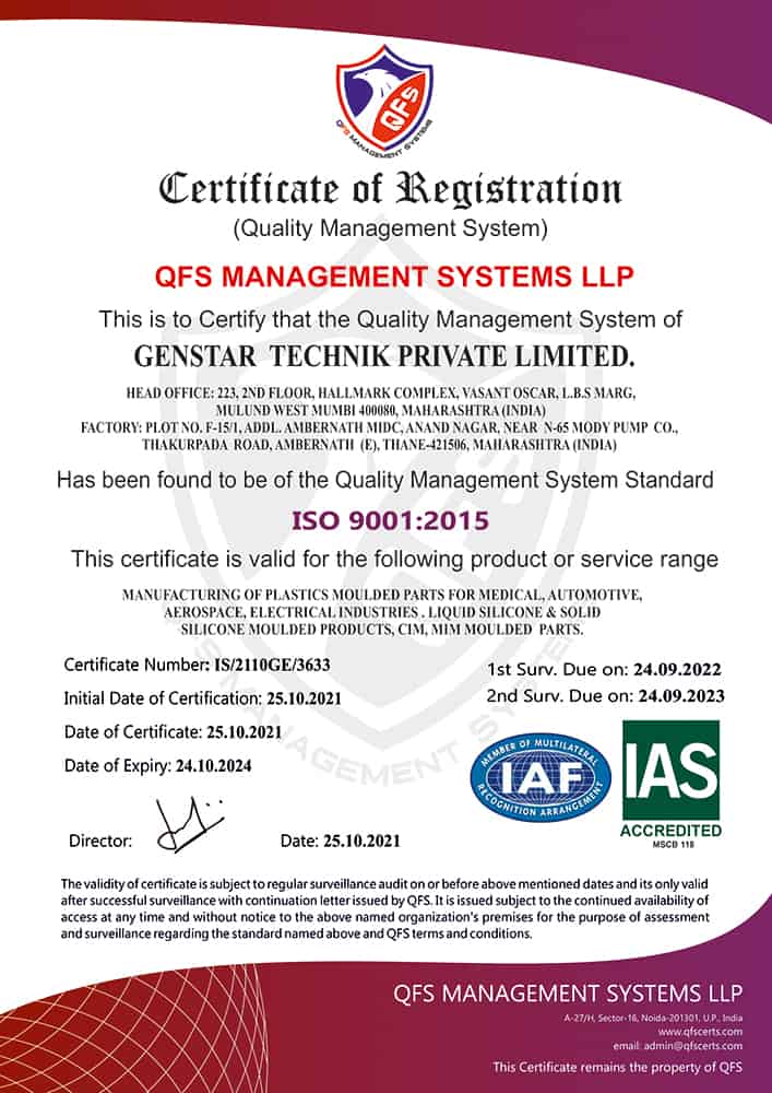 ISO Cert. GENSTARTECHNIK PRIVATE LIMITED